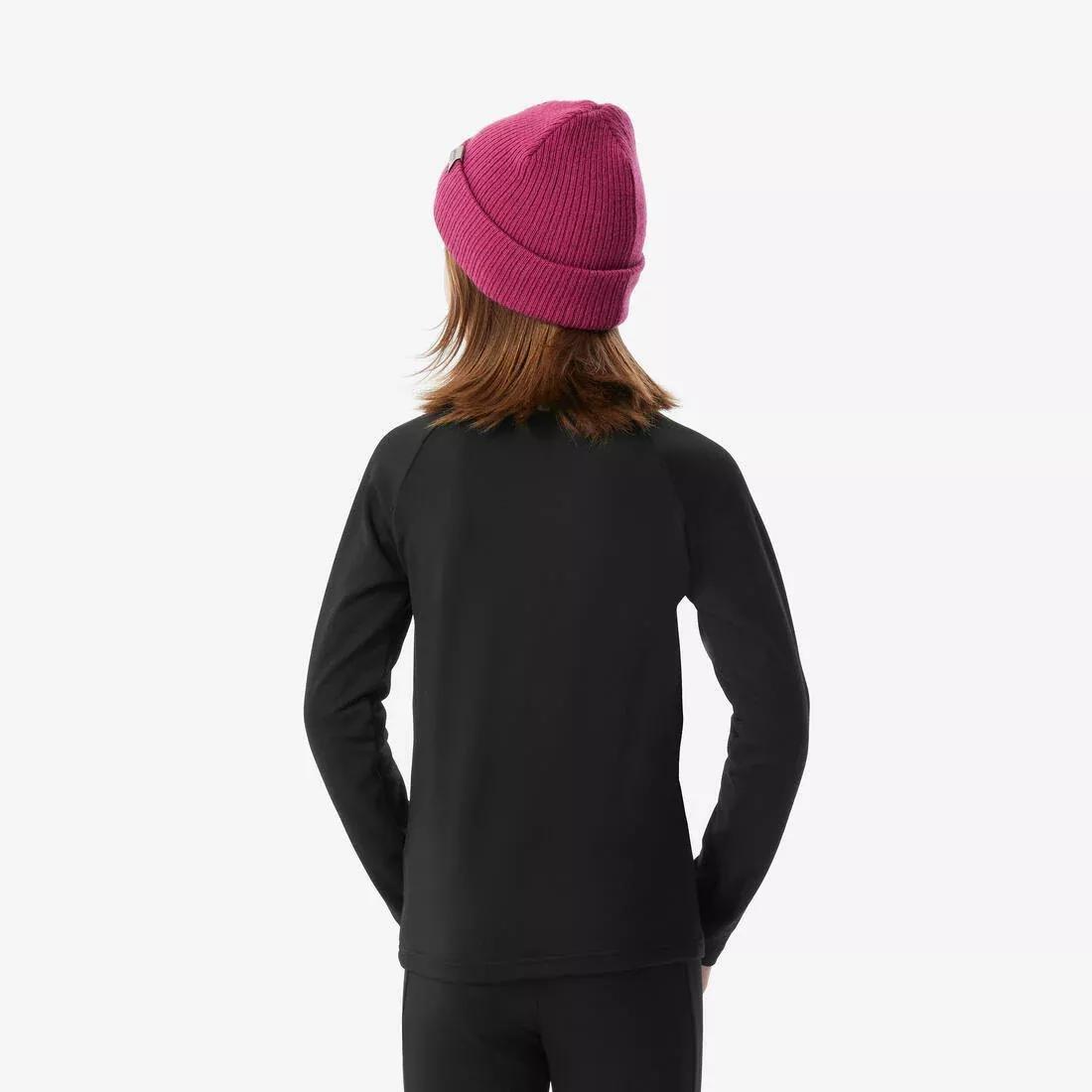 FLUO NEON PINK Kids' Ski Thermal Base Layer, BL 500 Top, , large image number 6
