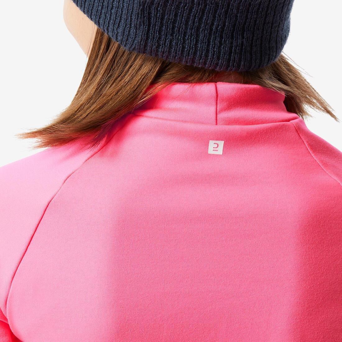 FLUO NEON PINK Kids' Ski Thermal Base Layer, BL 500 Top, , large image number 13