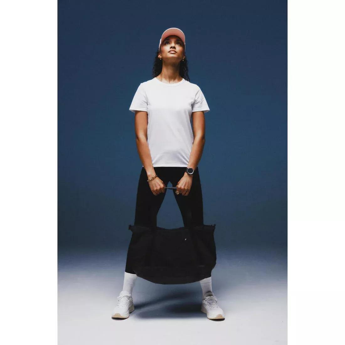 Women Slim-Fit Fitness Leggings, Black, No Color, large image number 9