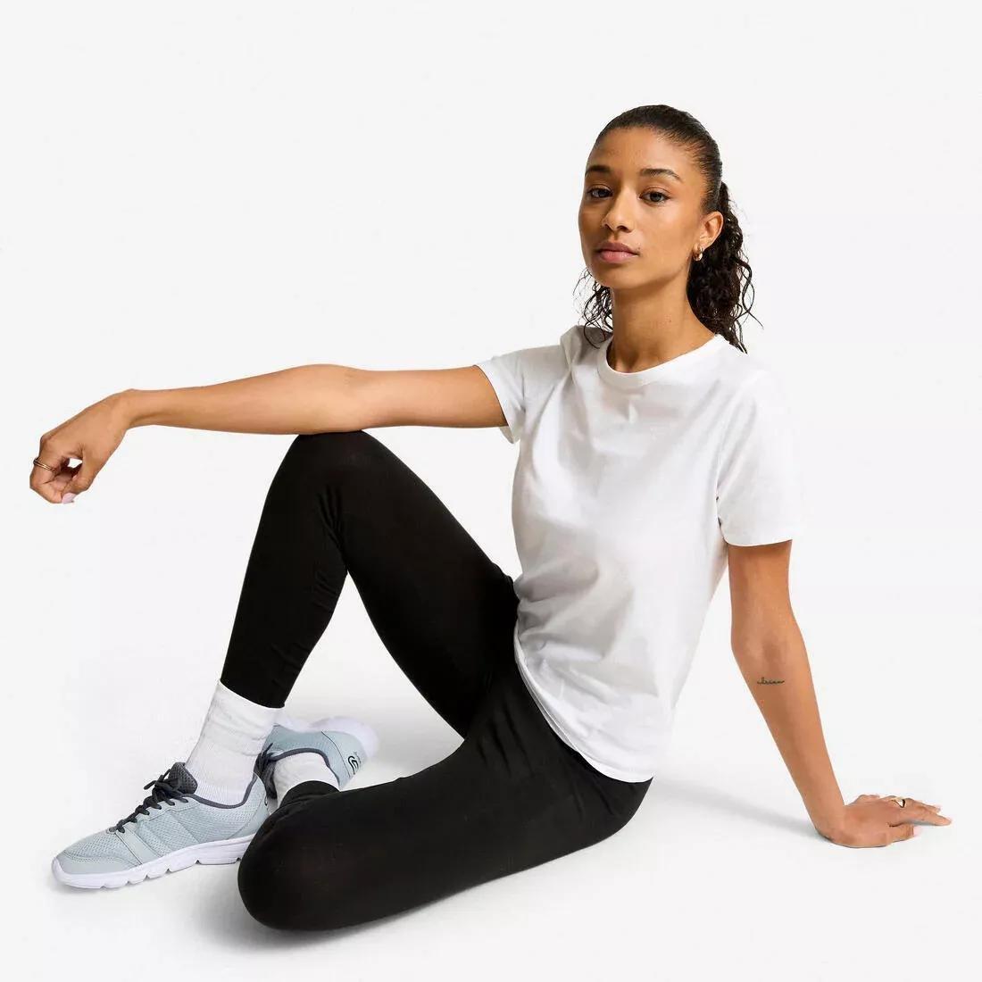 Women Slim-Fit Fitness Leggings, Grey, No Color, large image number 6