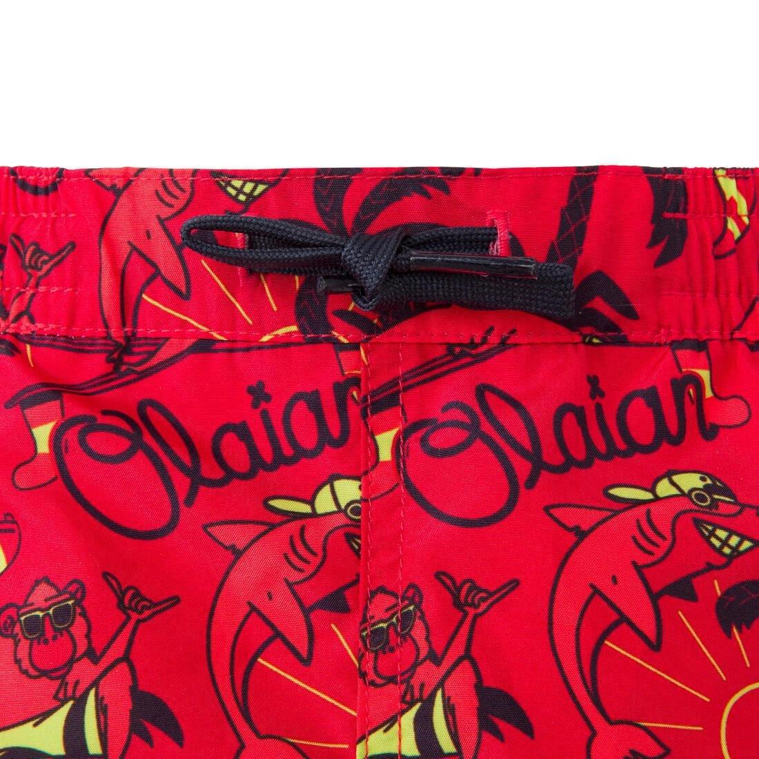 RED Boy's swim shorts - 100 banana, No Color, large image number 7