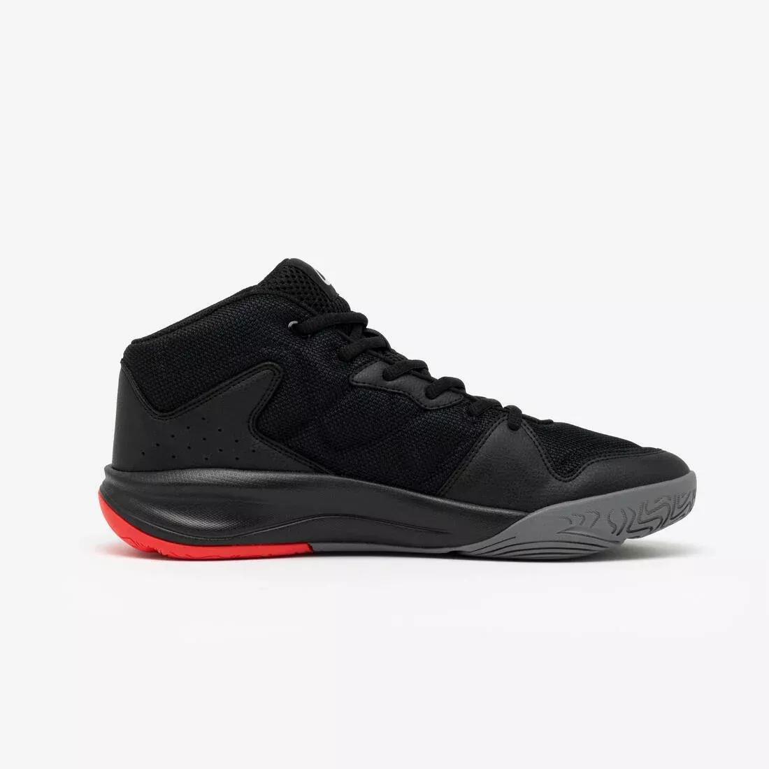 Adult Basketball Shoes Essential 100, Black, No Color, large image number 5