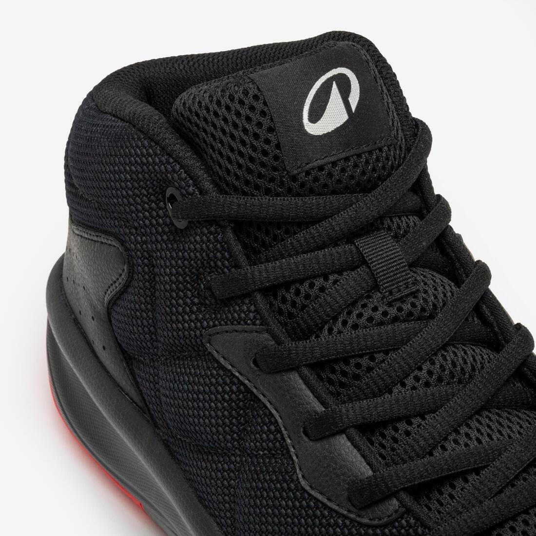 Adult Basketball Shoes Essential 100, Black, No Color, large image number 6