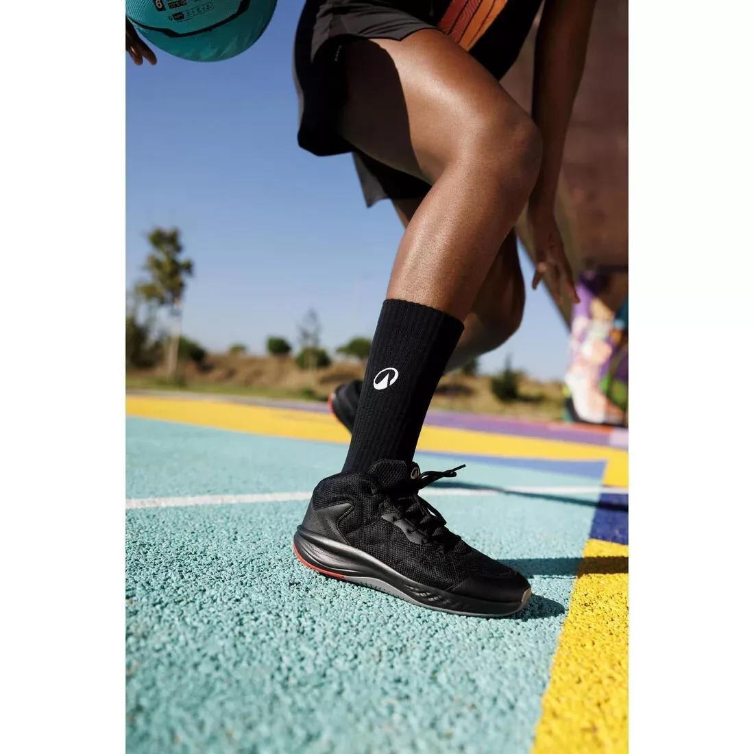 Adult Basketball Shoes Essential 100, Black, No Color, large image number 8