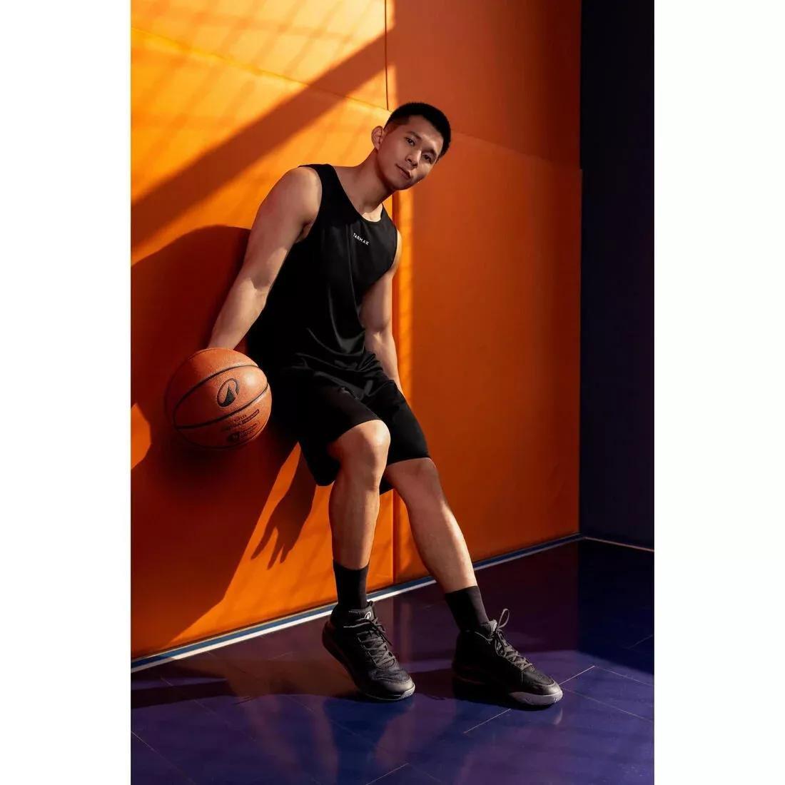 Adult Basketball Shoes Essential 100, Black, No Color, large image number 9