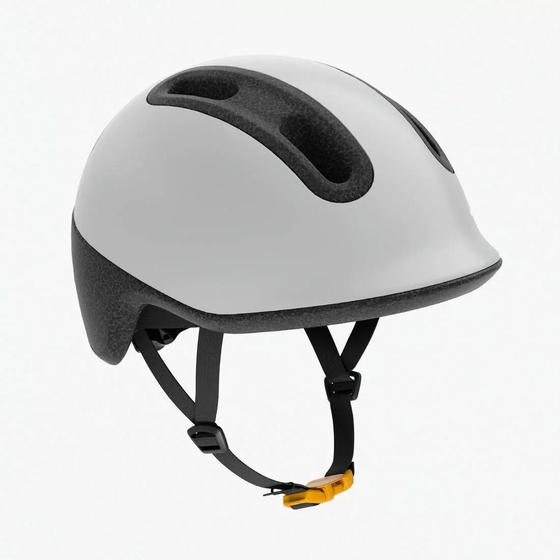 Kids Unisex Bike Helmet 44-55 cm - Play 100, Grey, No Color, large image number 0