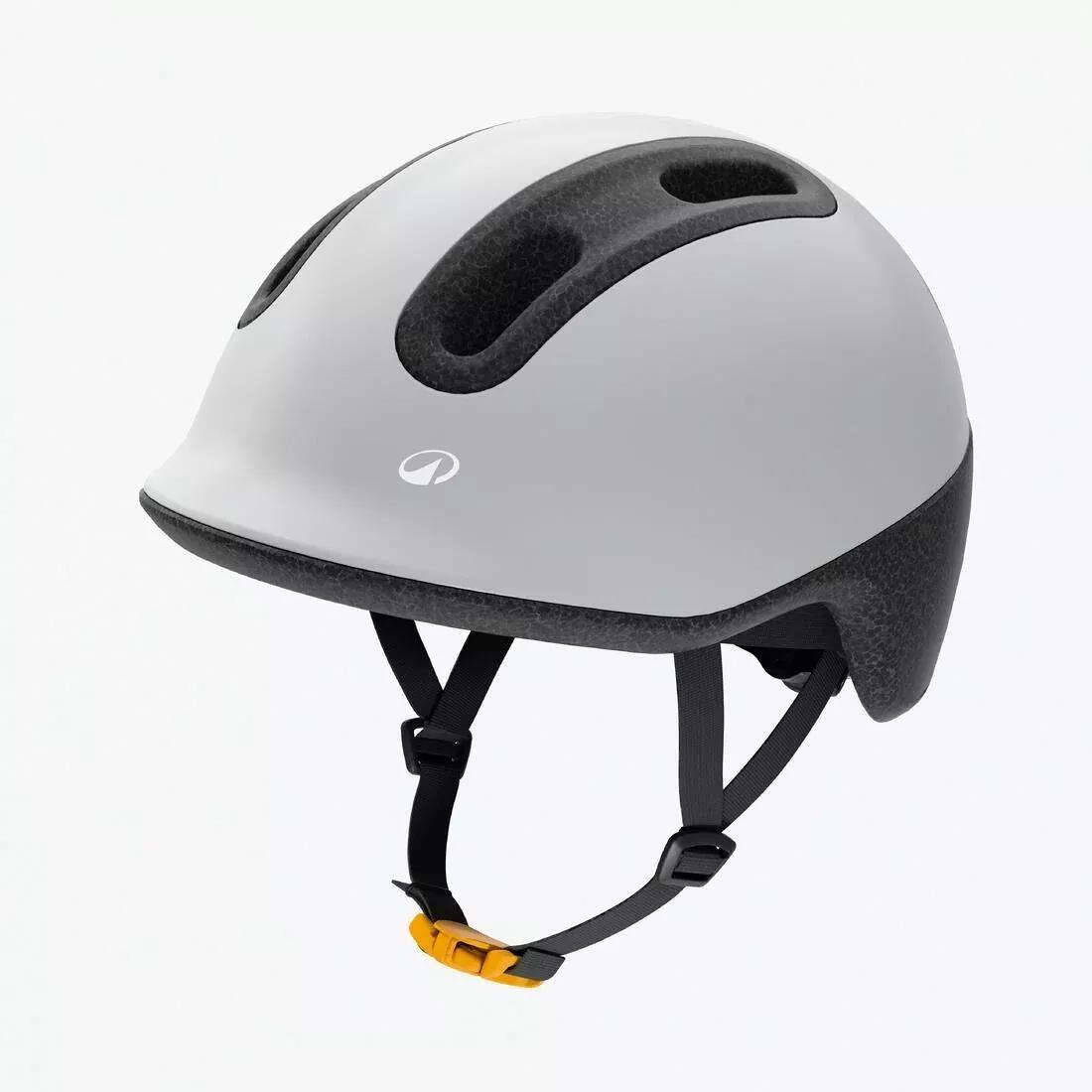 Kids Unisex Bike Helmet 44-55 cm - Play 100, Grey, No Color, medium