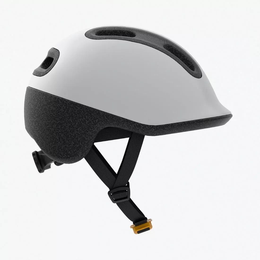 Kids Unisex Bike Helmet 44-55 cm - Play 100, Grey, No Color, medium