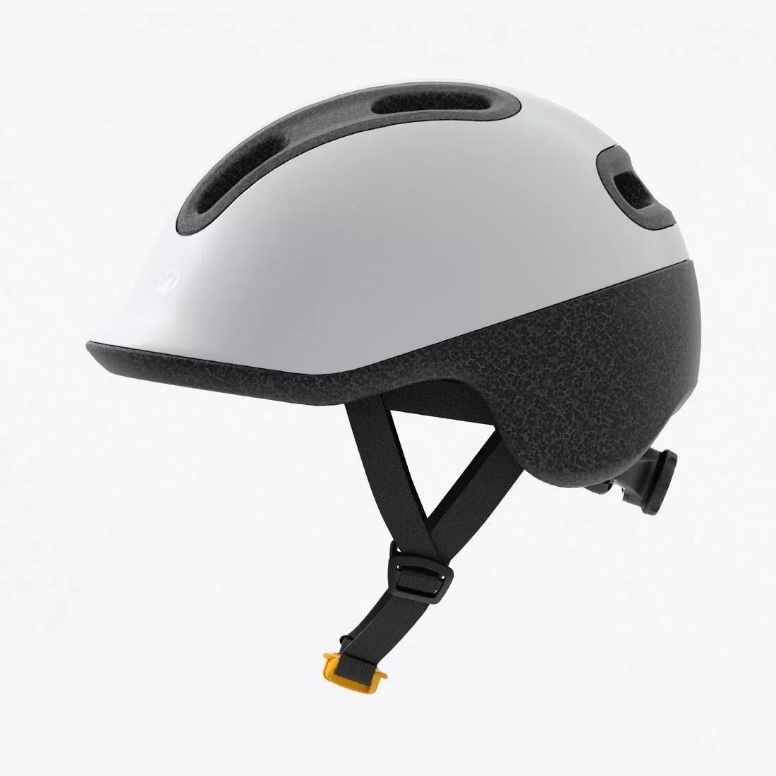 Kids Unisex Bike Helmet 44-55 cm - Play 100, Grey, No Color, large image number 3