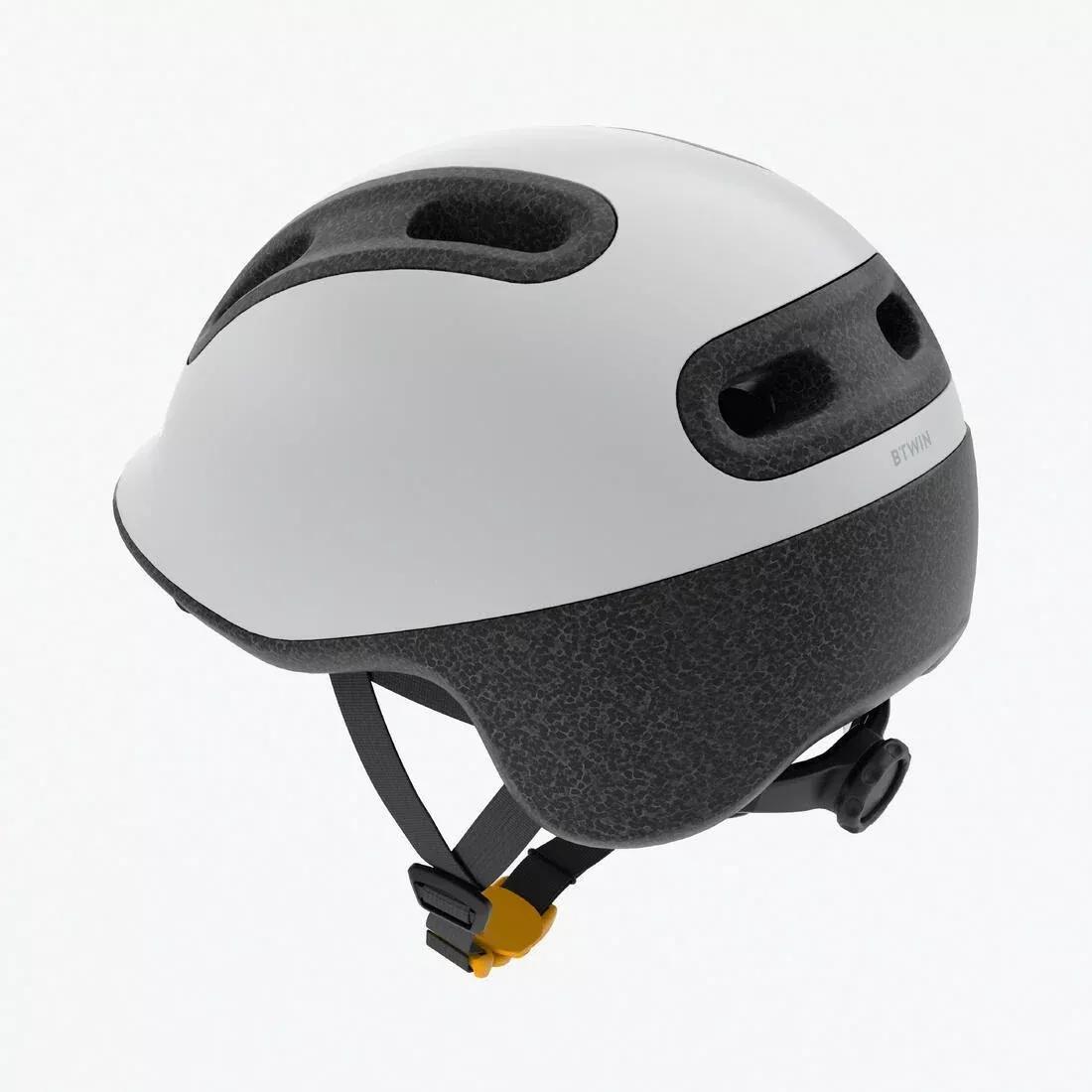 Kids Unisex Bike Helmet 44-55 cm - Play 100, Grey, No Color, large image number 5