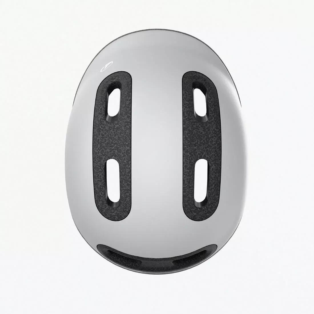 Kids Unisex Bike Helmet 44-55 cm - Play 100, Grey, No Color, large image number 6