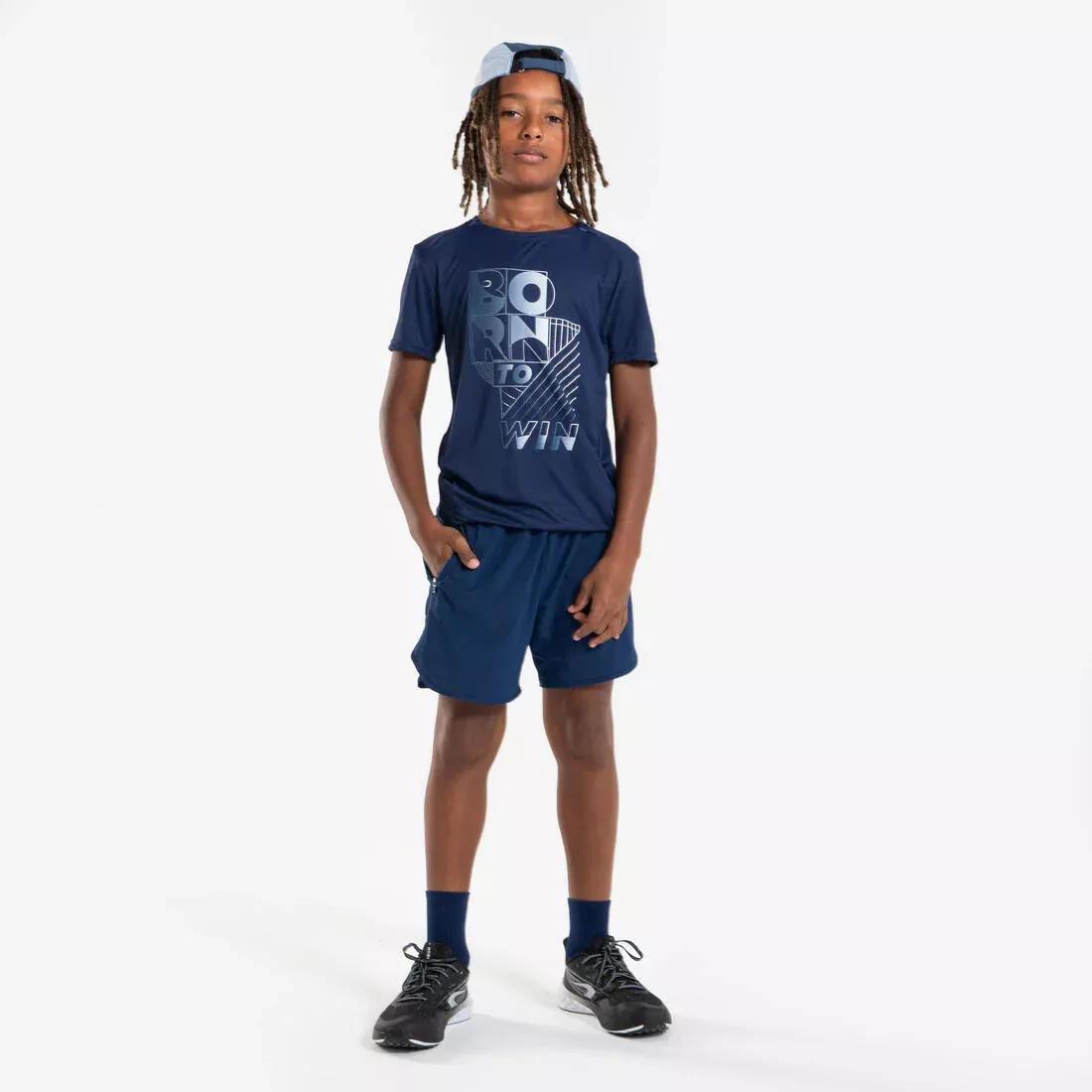 Kids Unisex Run Dry Breathable Running Cap, Navy, No Color, large image number 7