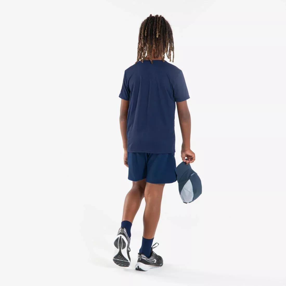 Kids Unisex Run Dry Breathable Running Cap, Navy, No Color, large image number 8