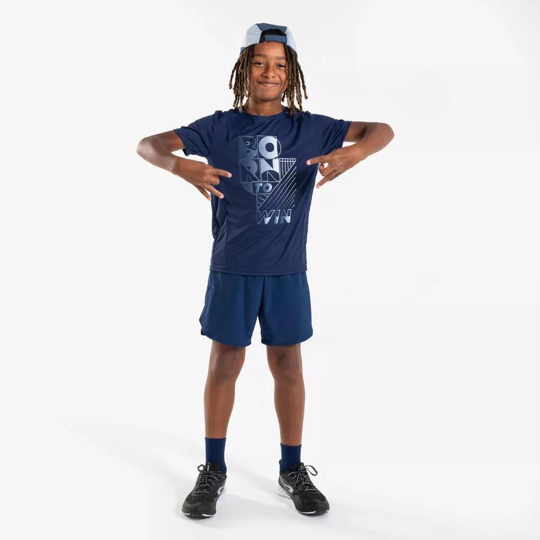 Kids Unisex Run Dry Breathable Running Cap, Navy, No Color, large image number 9