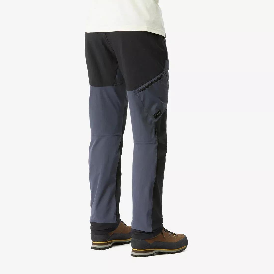 Men Water-Repellent And Wind-Resistant Trekking Trousers - MT900, Brown, No Color, large image number 5