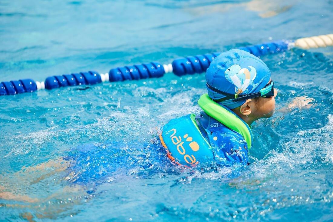 Kids Unisex Swim Vest - Swimvest+, Green/Blue, , large image number 8