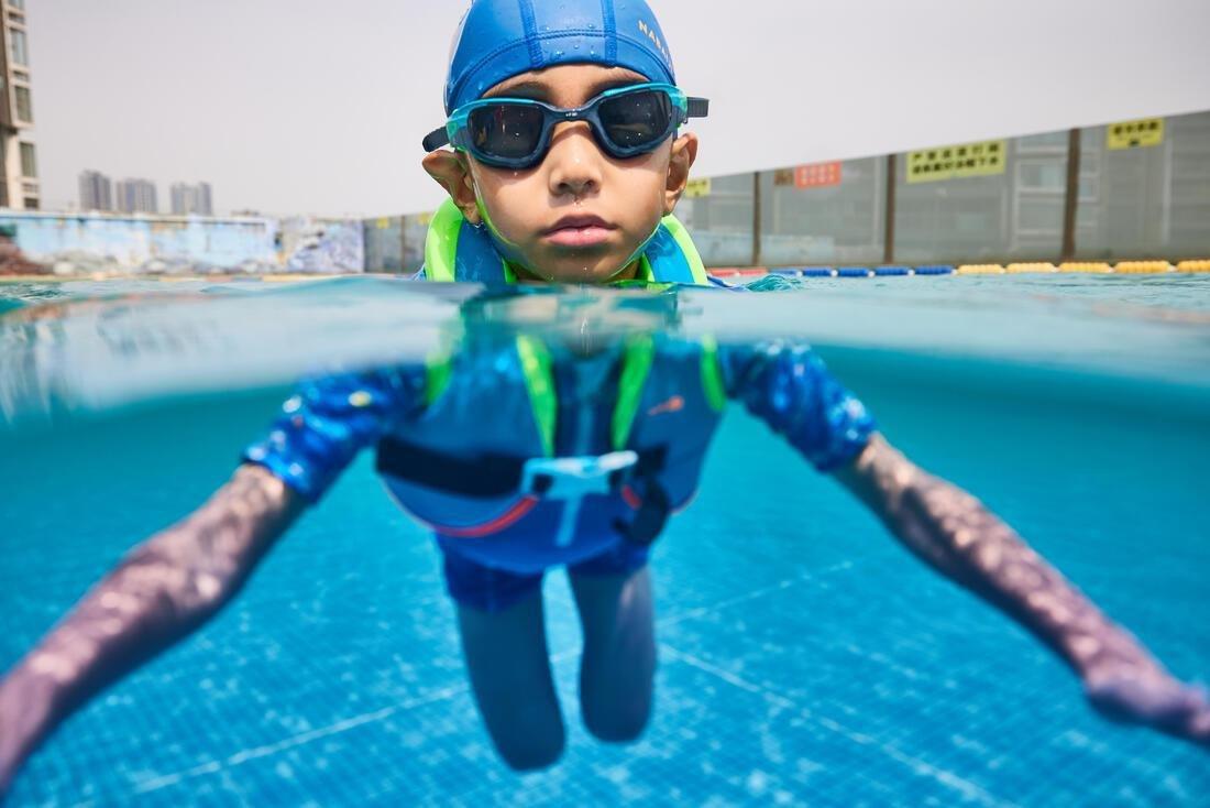 Kids Unisex Swim Vest - Swimvest+, Green/Blue, No Color, large image number 10