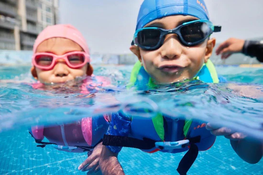 Kids Unisex Swim Vest - Swimvest+, Green/Blue, , large image number 13