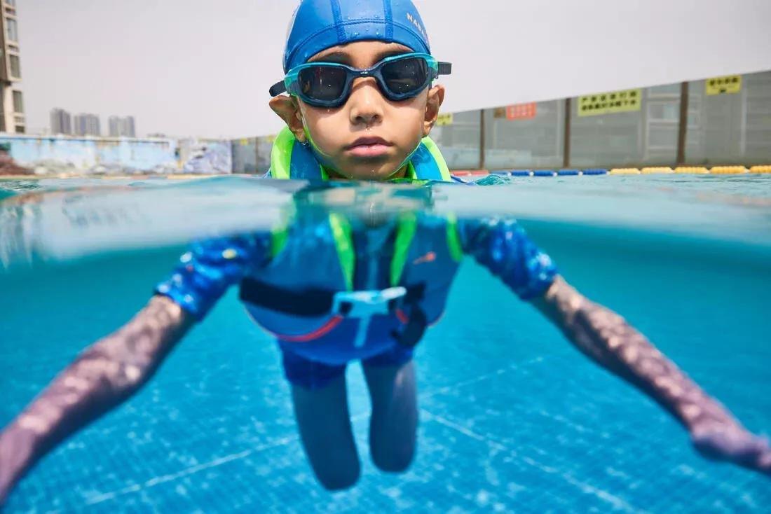 Kids Unisex Swim Vest - Swimvest+, Green/Blue, , large image number 14