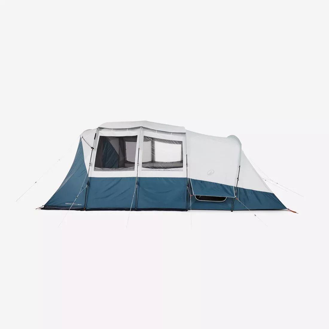 6-Person, 3-Bedroom Camping Tent - Arpenaz 6.3, Blue, No Color, medium
