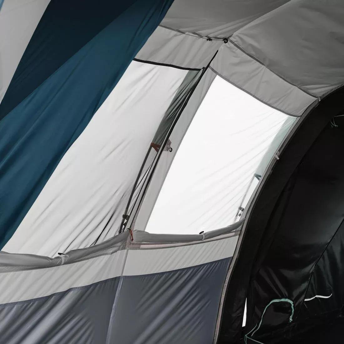 6-Person, 3-Bedroom Camping Tent - Arpenaz 6.3, Blue, No Color, large image number 7