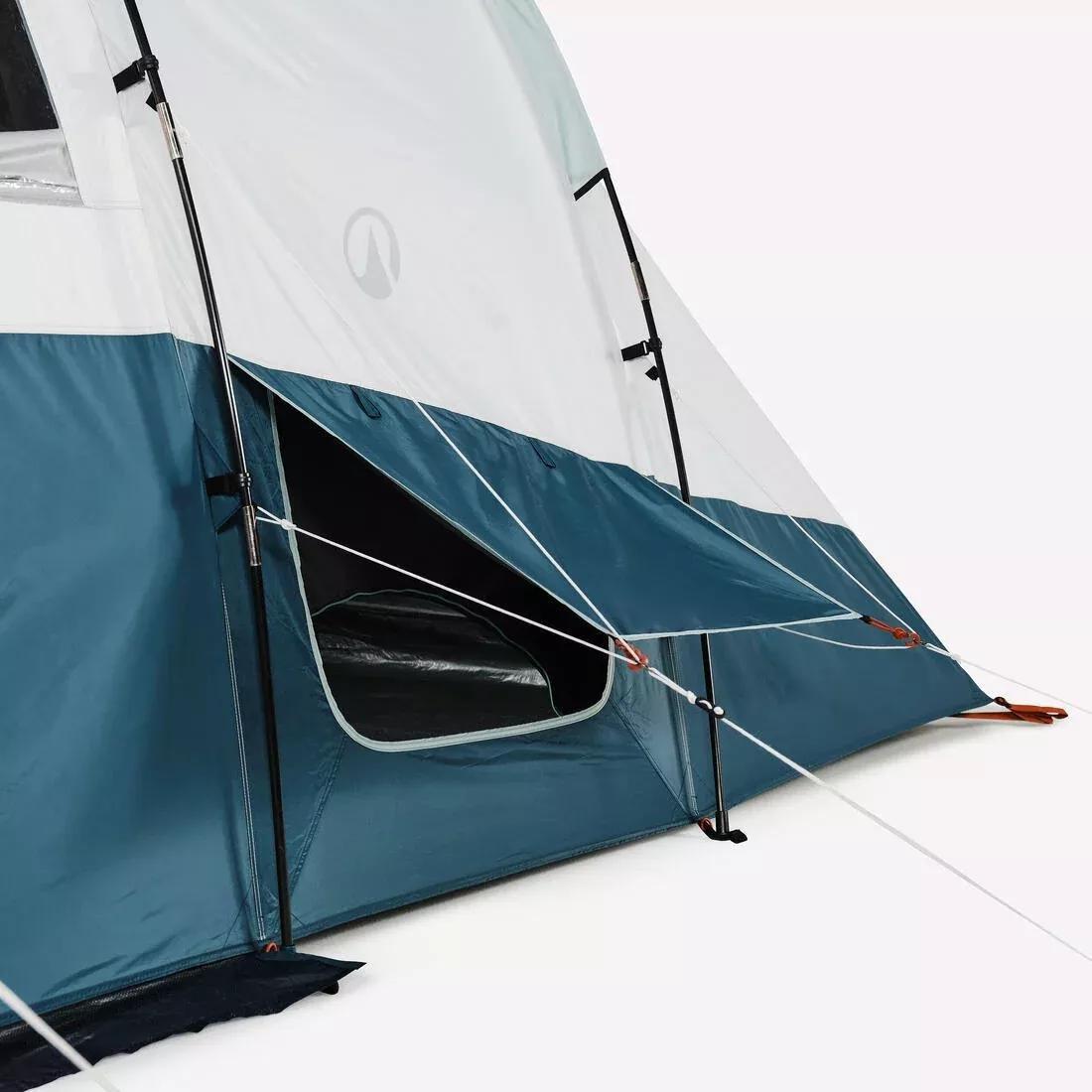 6-Person, 3-Bedroom Camping Tent - Arpenaz 6.3, Blue, No Color, large image number 8