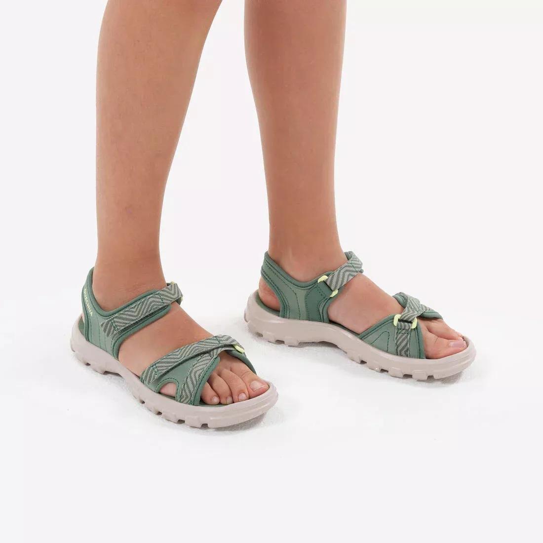 Kids Unisex Hiking Sandals With Riptab - NH100, Blue, No Color, large image number 6