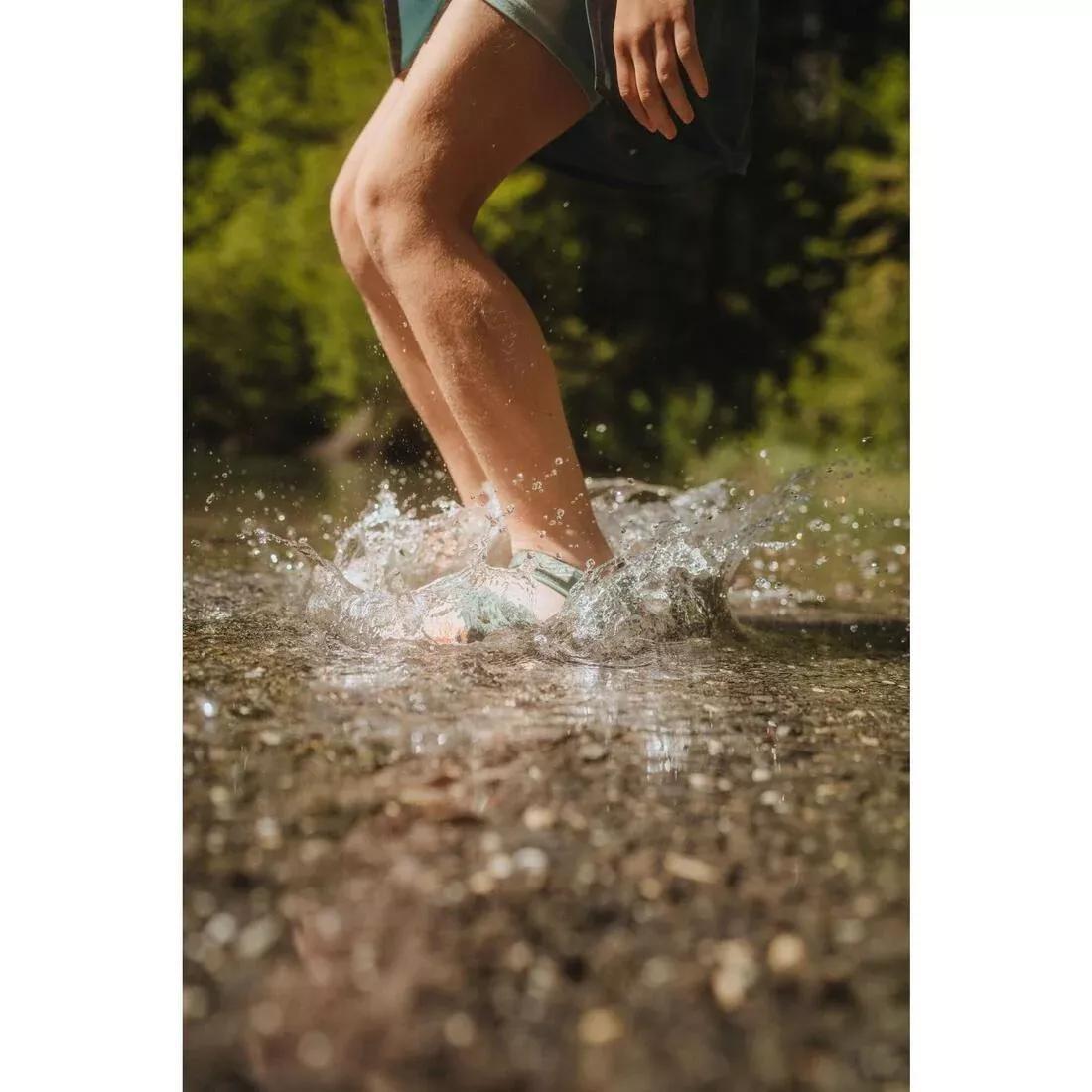 Kids Unisex Hiking Sandals With Riptab - NH100, Blue, No Color, large image number 12