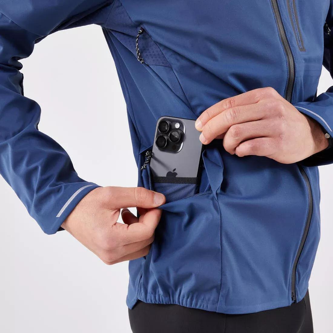 Men's Long-Sleeved Running Jacket - Kiprun Run 900 Warm Regul, Navy, 5401_000, large image number 5