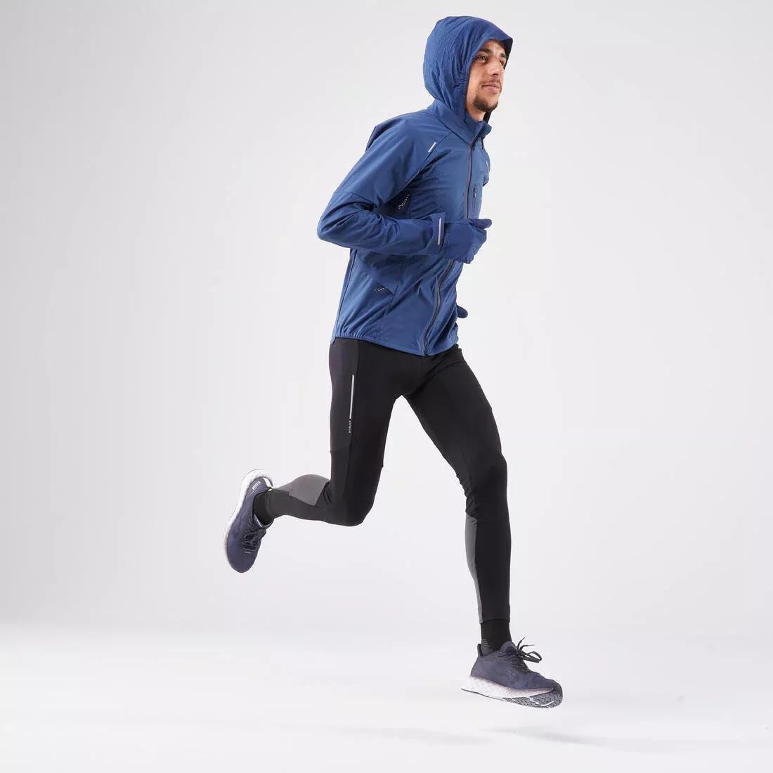 Men's Long-Sleeved Running Jacket - Kiprun Run 900 Warm Regul, Navy, 5401_000, large image number 8