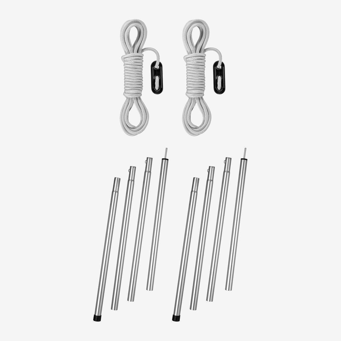 Aluminium Camping Tent Poles And Tarp X2 - 200 Cm, White, No Color, medium