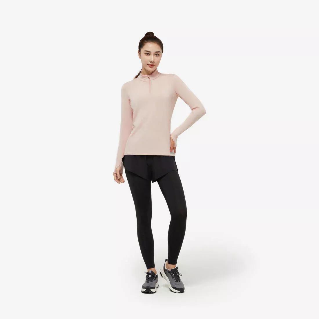 Women Running T-Shirt With Long Sleeves, Pink, No Color, large image number 3