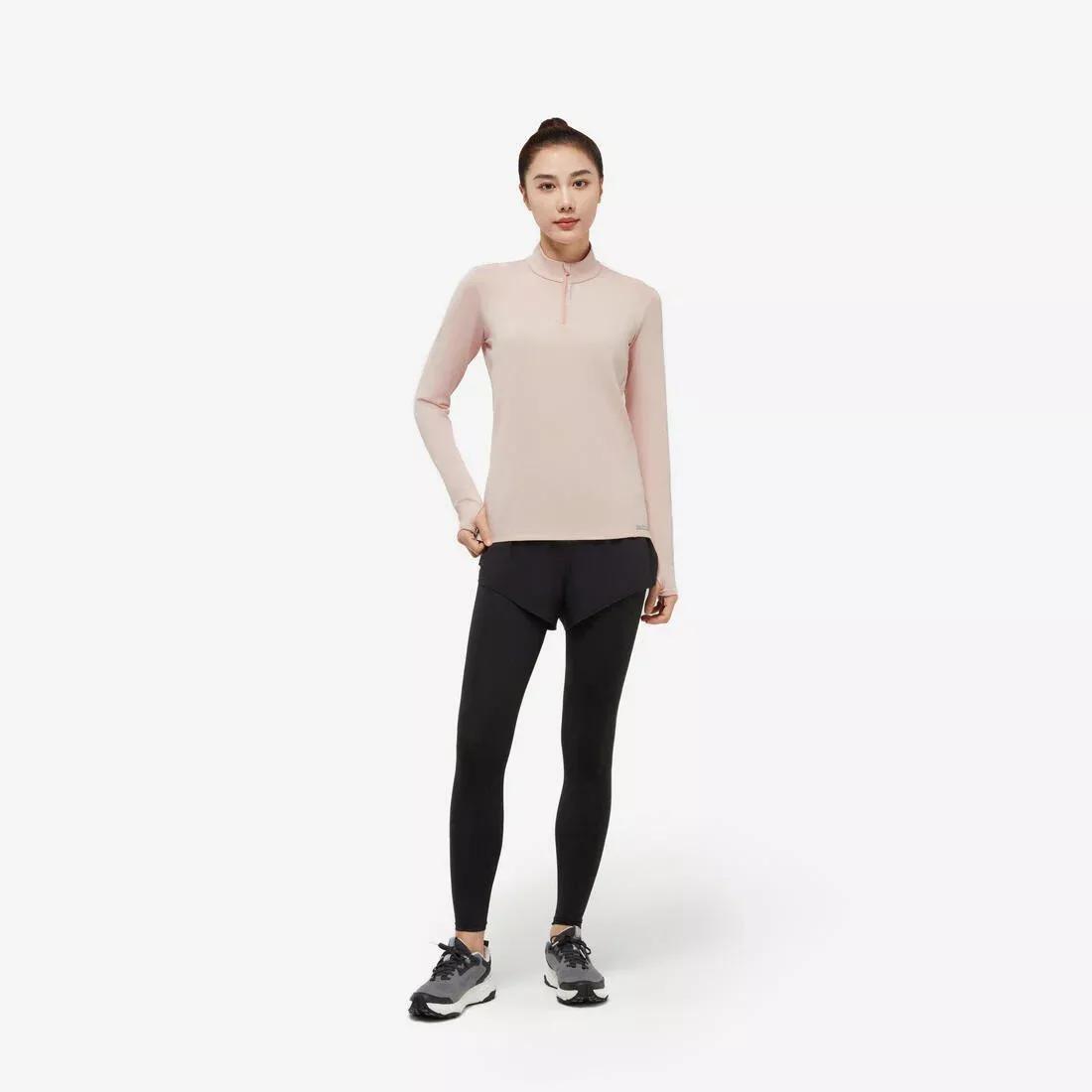 Women Running T-Shirt With Long Sleeves, Pink, No Color, large image number 4