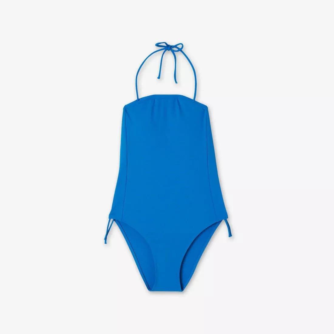 Women Textured 1-Piece Swimsuit, Blue, No Color, large image number 6