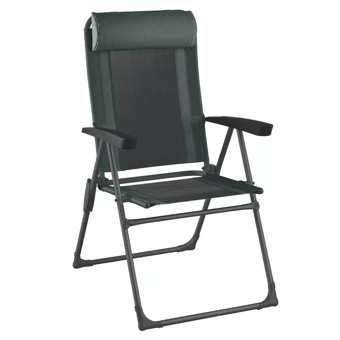 Camping Comfortable Reclining Folding Armchair, Grey, No Color, large image number 9