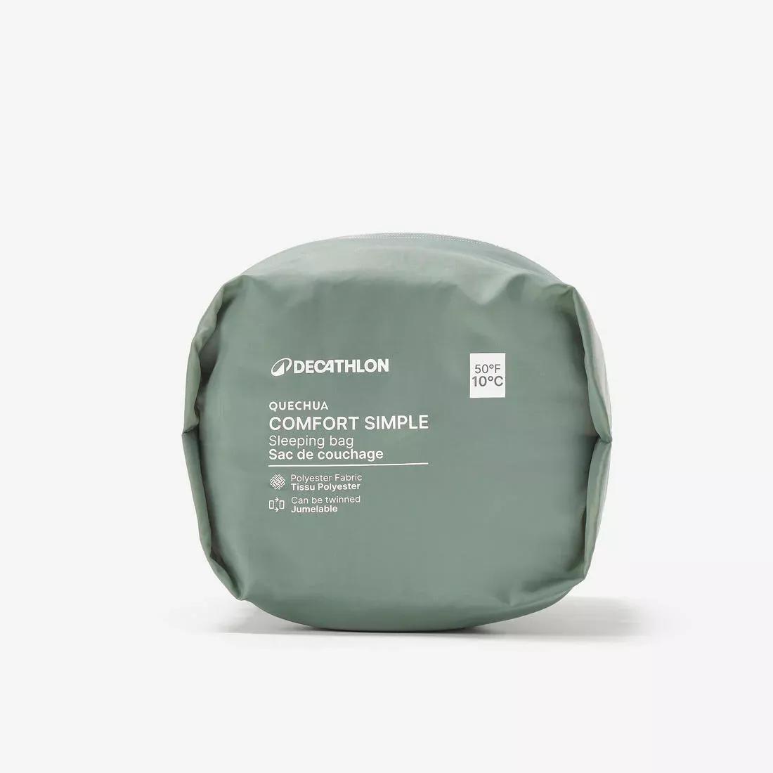 Camping Sleeping Bag 10C - Comfort, Green, No Color, large image number 4