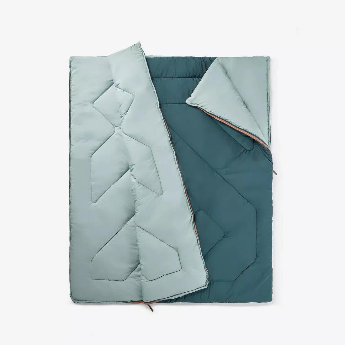 10C Camping Sleeping Bag, 2-Person, Comfort, Green, No Color, large image number 3