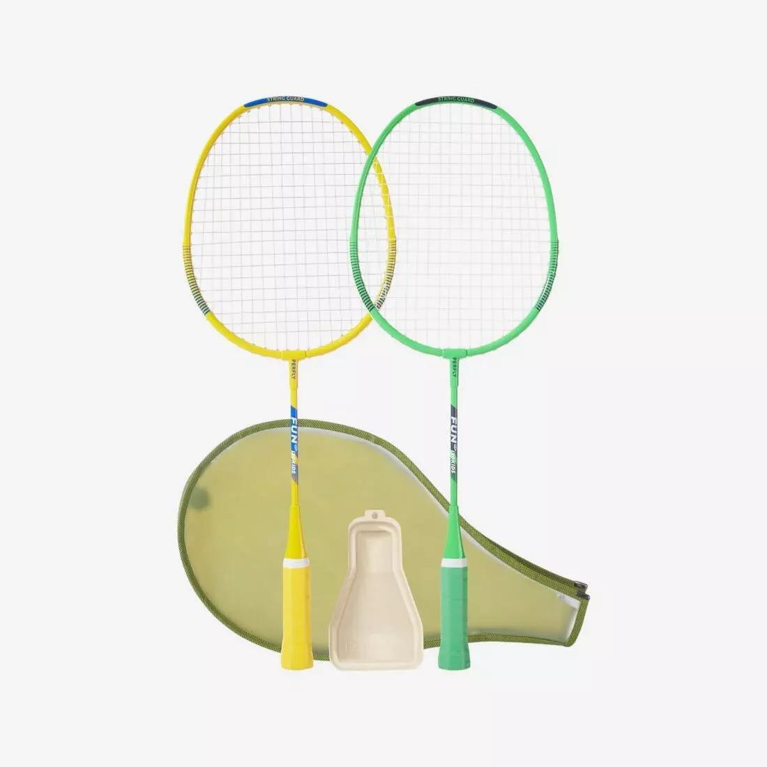 Kids Unisex Badminton Racket Set - BR130, Multicolour, No Color, large image number 0