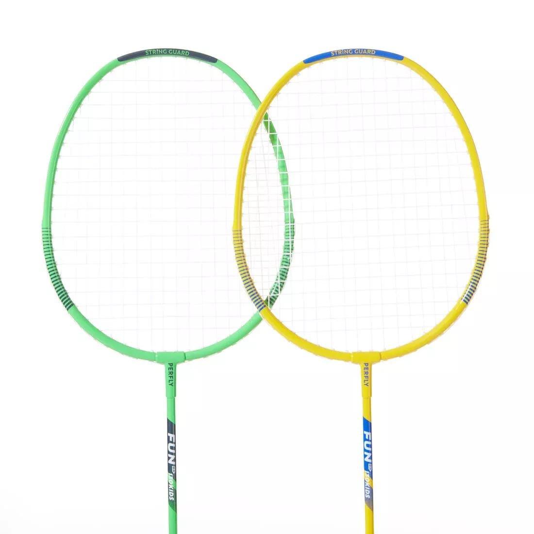 Kids Unisex Badminton Racket Set - BR130, Multicolour, No Color, large image number 2