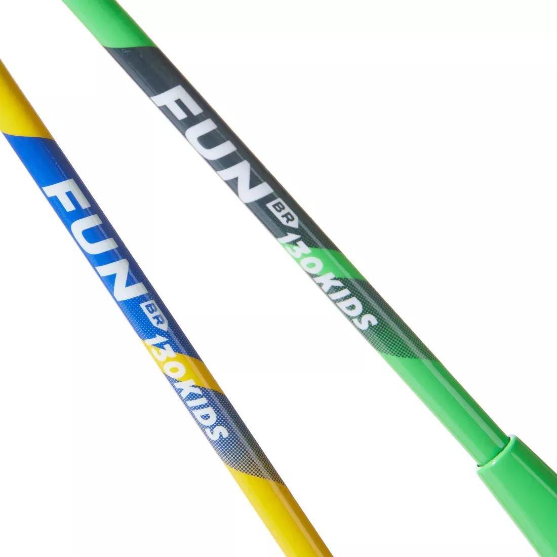 Kids Unisex Badminton Racket Set - BR130, Multicolour, No Color, large image number 5