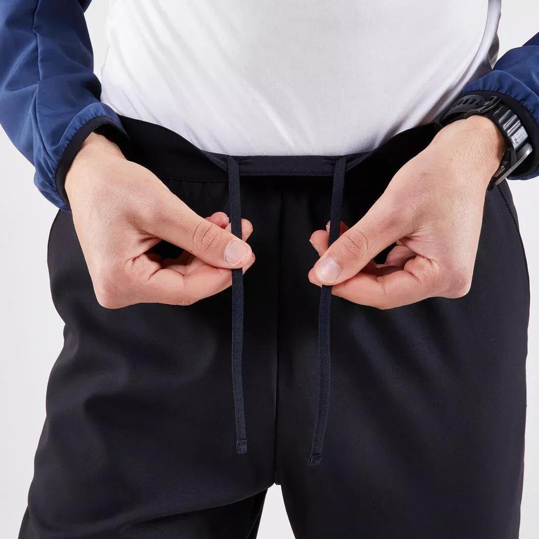 SMOKED BLACK Men's KIPRUN Run 100 Dry Breathable Running Trousers - Black, No Color, large image number 3