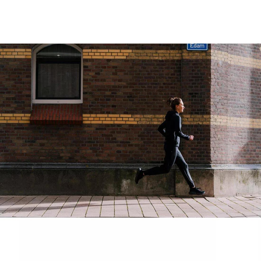 Women Warm Running Trousers - Kiprun Run 500 Warm, Black, No Color, large image number 7