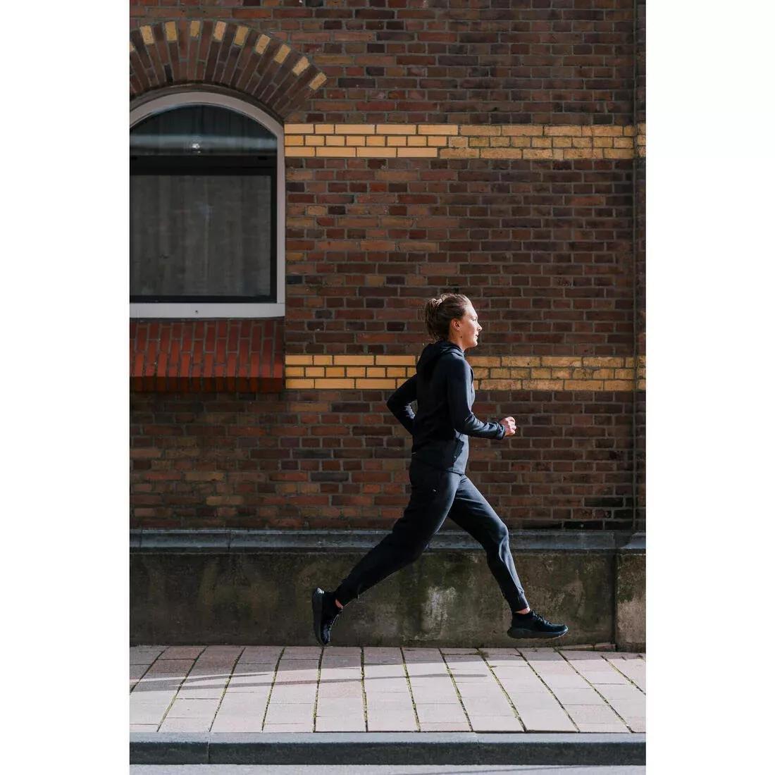 Women Warm Running Trousers - Kiprun Run 500 Warm, Black, No Color, large image number 8