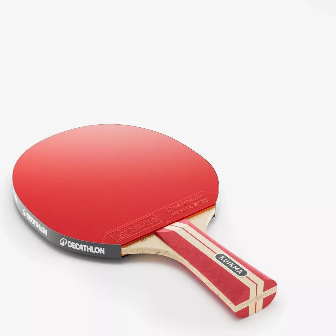 Table Tennis Bat TTR 130 Spin 4* ITTF School/Club, Red, No Color, large image number 5