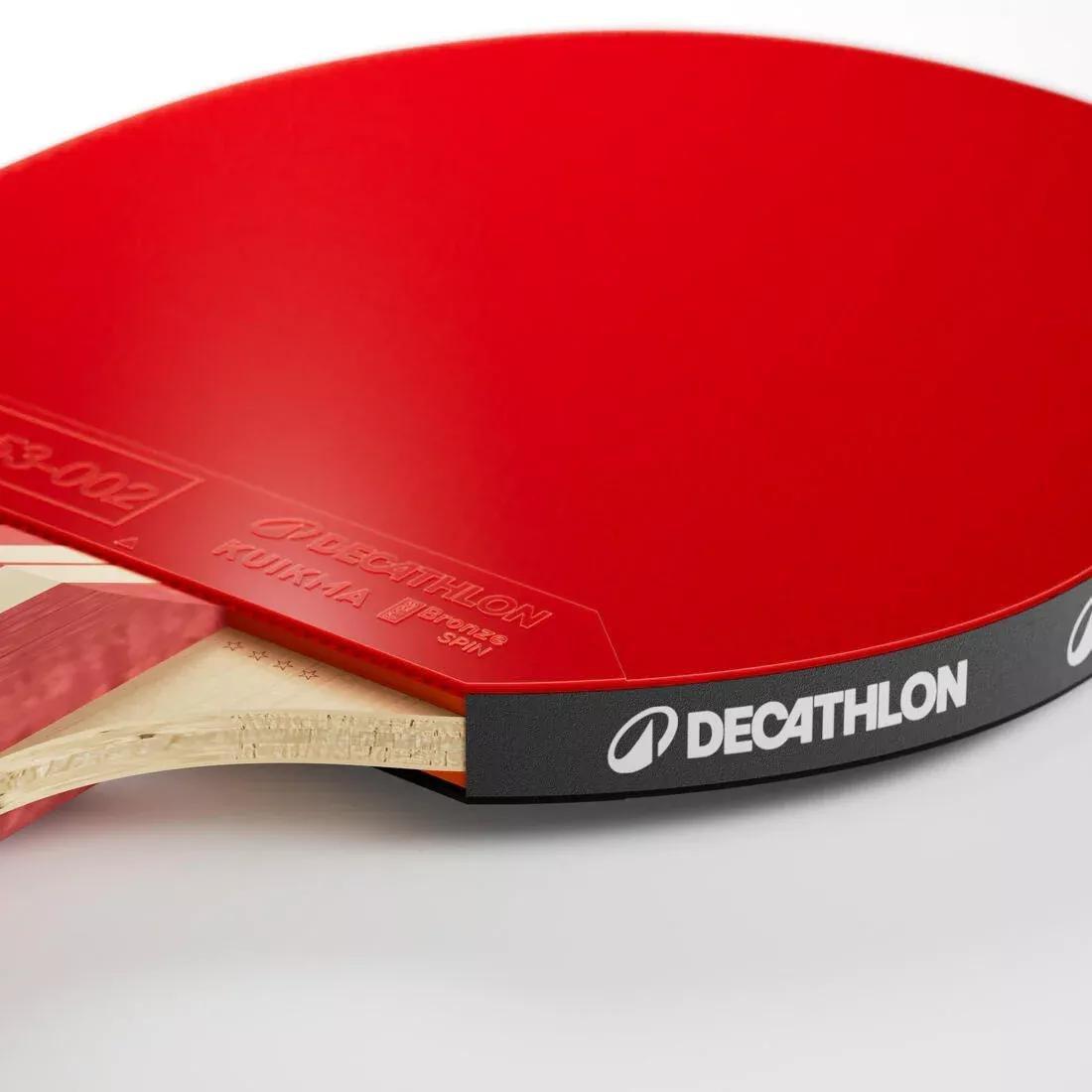Table Tennis Bat TTR 130 Spin 4* ITTF School/Club, Red, No Color, large image number 7