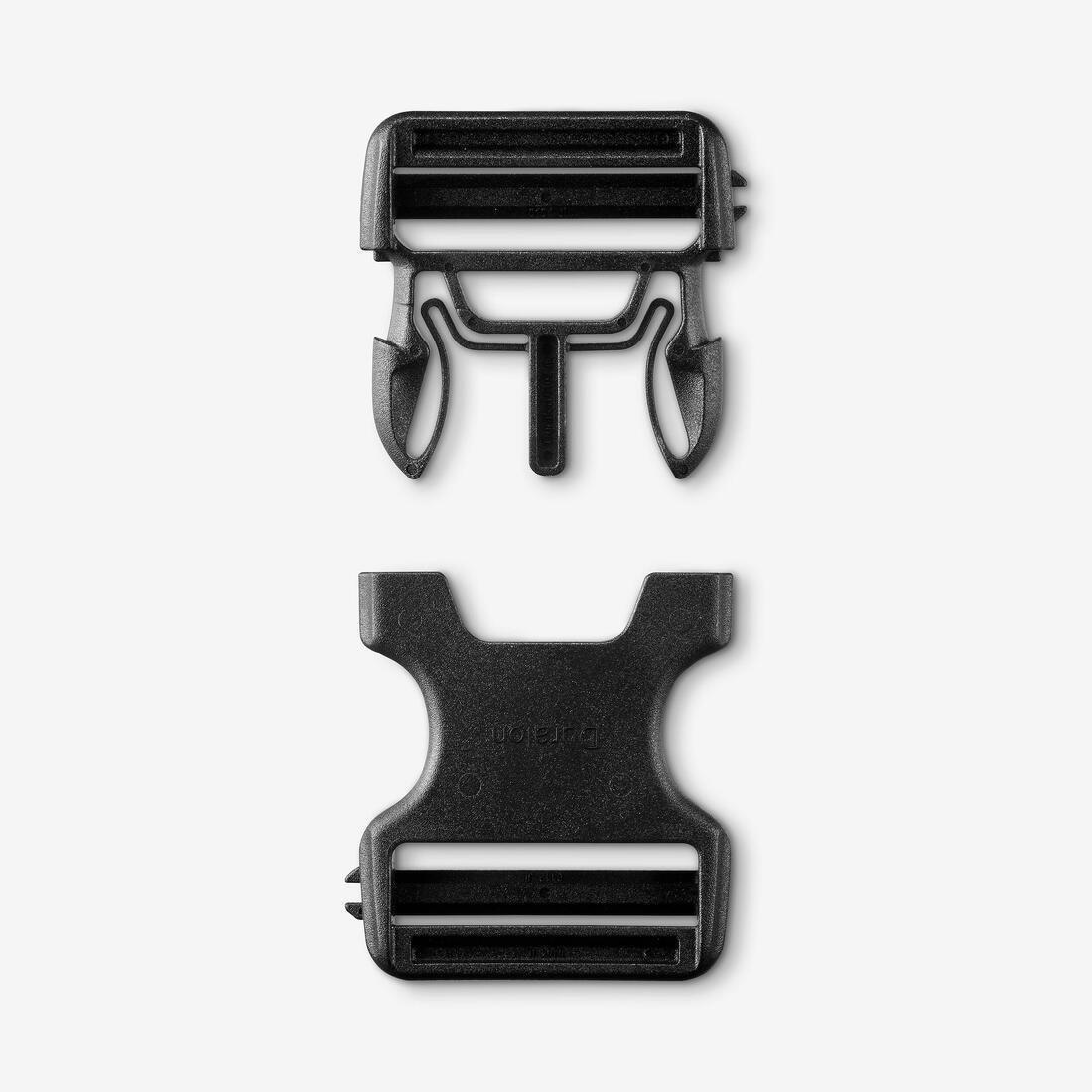 Double pin lock backpack fastening buckle - 38 mm, No Color, large image number 3
