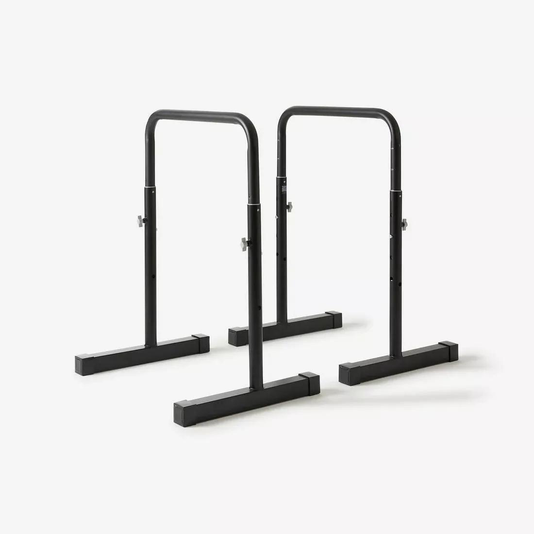 BLACK Adjustable and Compact Design Dip Bars TS 100, No Color, large image number 0