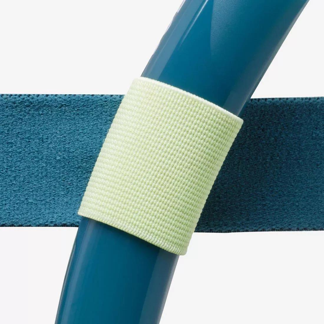 Adult snorkelling Kit 100 COMFORT mask and DRYTOP snorkel with bag, Green, No Color, large image number 4