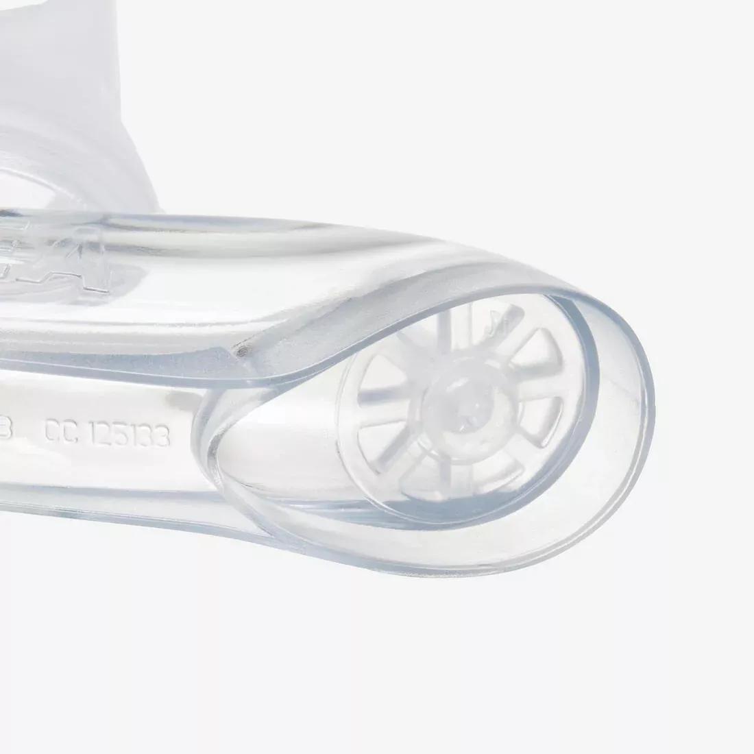 Adult snorkelling Kit 100 COMFORT mask and DRYTOP snorkel with bag, Green, No Color, large image number 5