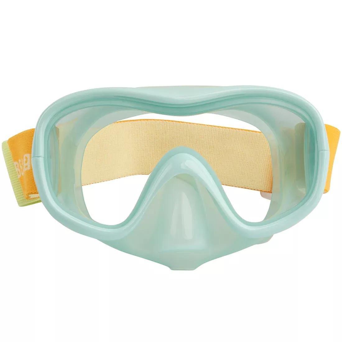DUSK BLUE Kids diving mask - 100 comfort pastel, No Color, large image number 9